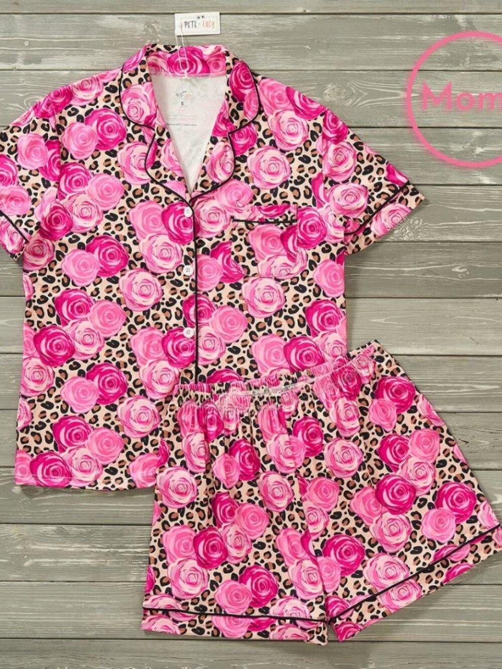 Mom & Me Leopard Pajama Set- For Mom